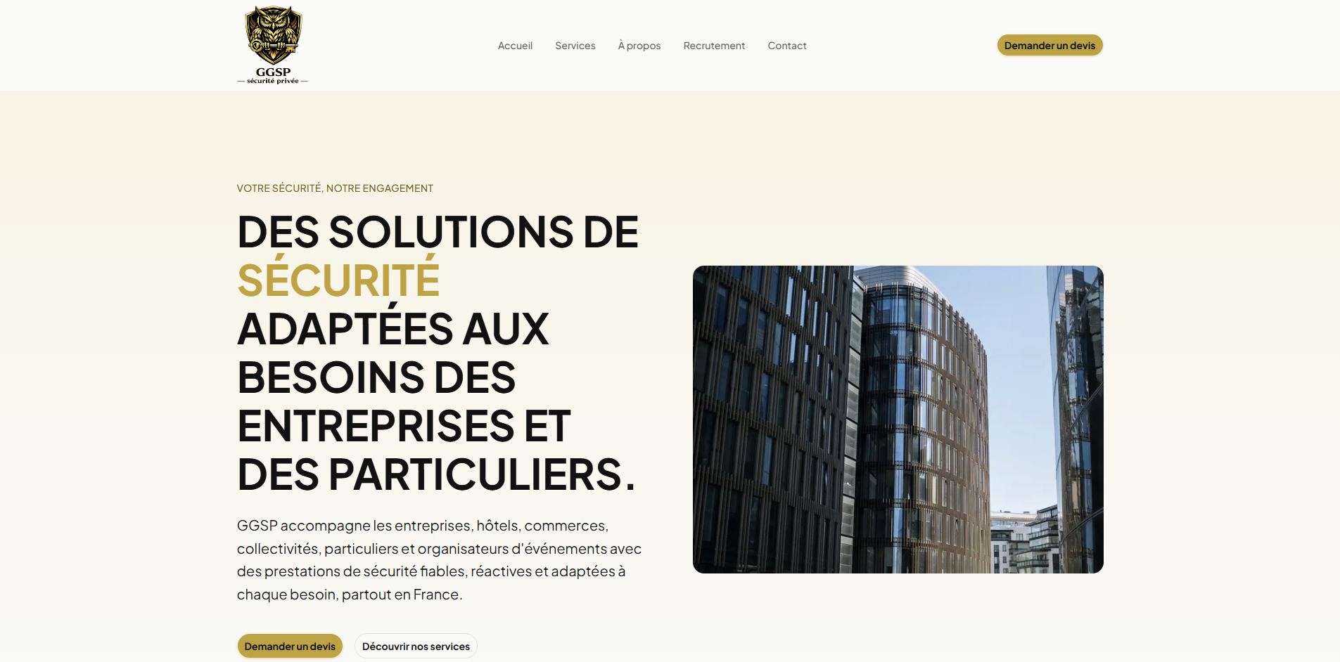 Aperçu du site GGSP