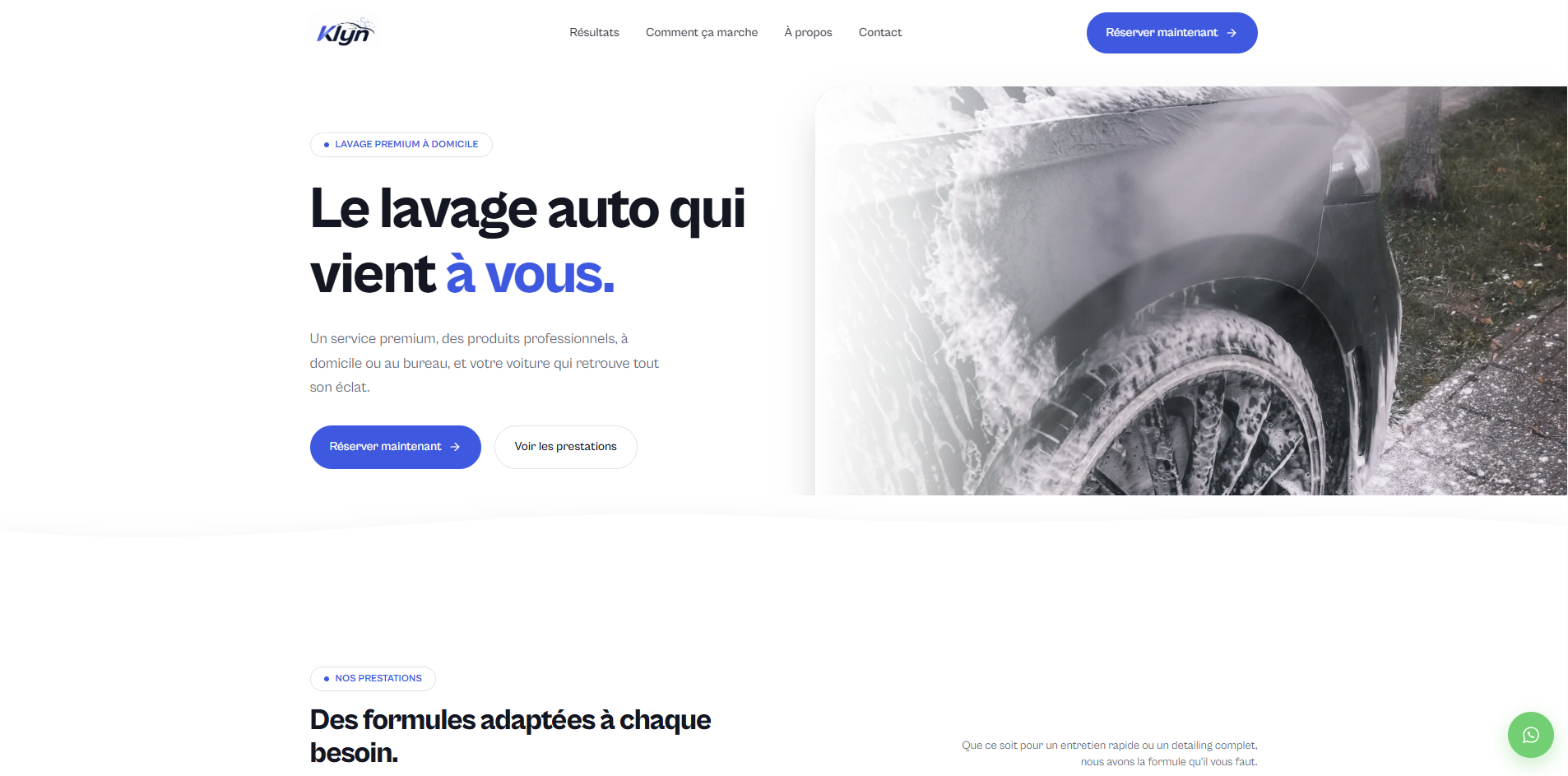 Aperçu du site Klyn